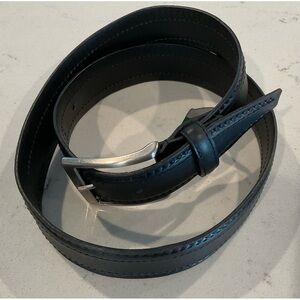 Juice Italian Leather Men’s Black Belt Handmade High Quality/Craftsmanship  32”